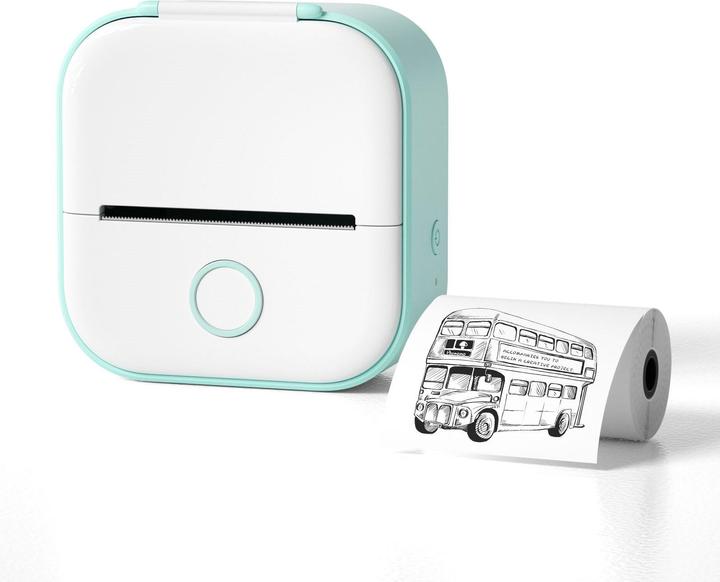 Actual product image Phomemo T02 Standard Bluetooth Thermal Printer White / Green (Bluetooth)