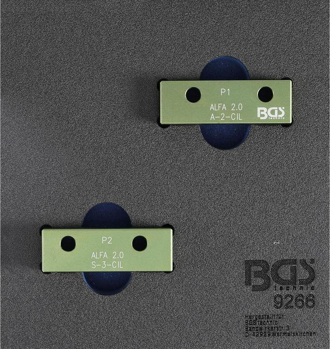 Produktbild BGS Werkstattwageneinlage 1/6: Nockenwellen-Arretierwerkzeug-Satz für Alfa Romeo 2.0l 16V JTS