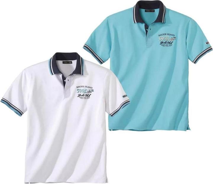 Immagine prodotto Atlas For Men Polo nautica (confezione da 2) (L)