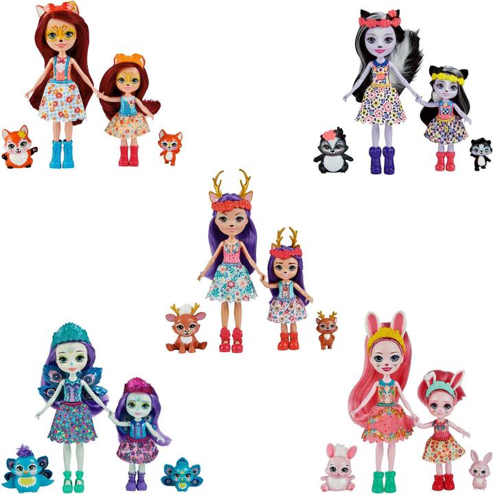 Image du produit Enchantimals Puppe + Little Sister Sort.