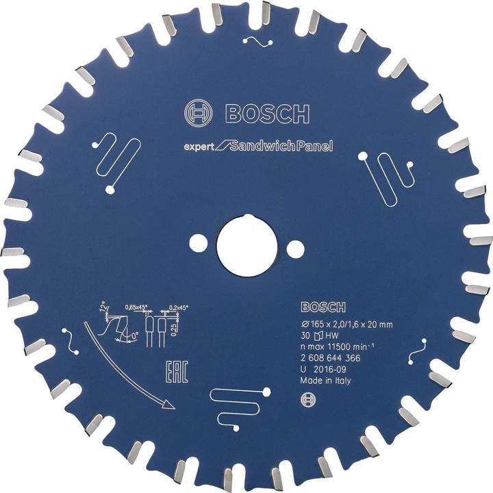 Image du produit Bosch Professional Zubehör Lame de scie circulaire EX SH H 165x20-