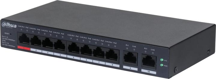 Immagine prodotto Dahua Switch|CS4010-8GT-110|Tipo L2|Desktop/pedestallo|8x10Base-T / 100Base-TX / 1000Base-T|PoE porte (10 Porti)