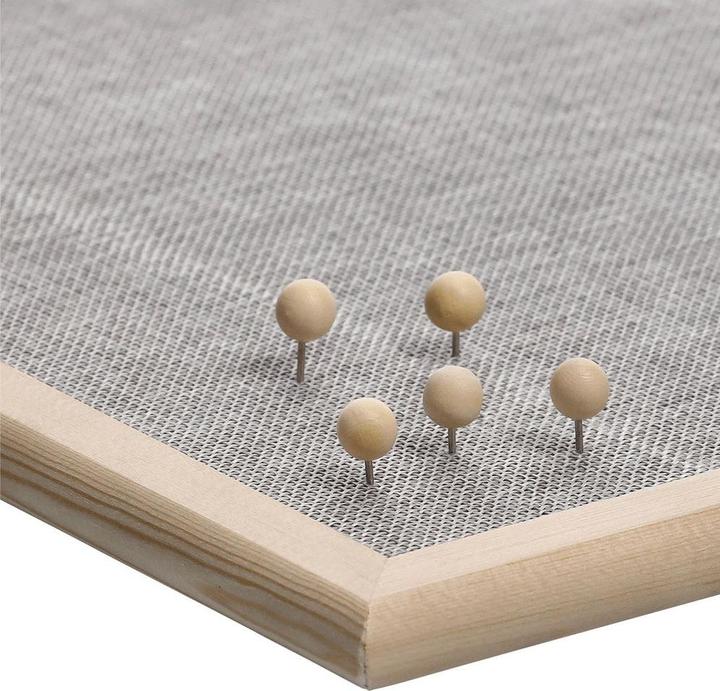 Productafbeelding Zeller Present Prikbord Linnen/Pijn 40x60cm (Prikbord, 40 x 60 cm)