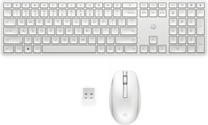 Produktbild HP 655 Wireless KB/MSE Combo WHT Germany (DE, Kabellos)