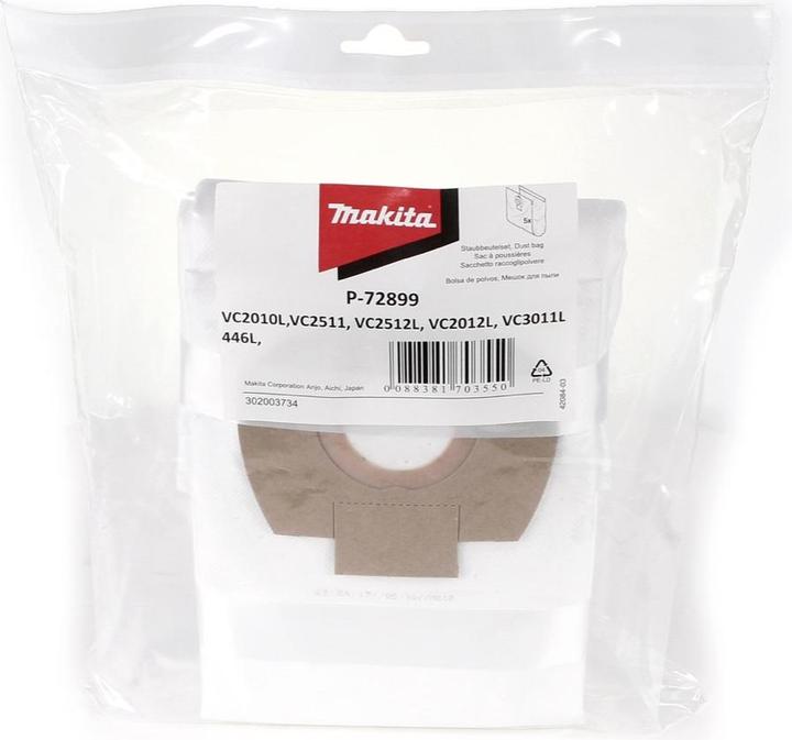 Produktbild Makita Filtersack L (5 x)