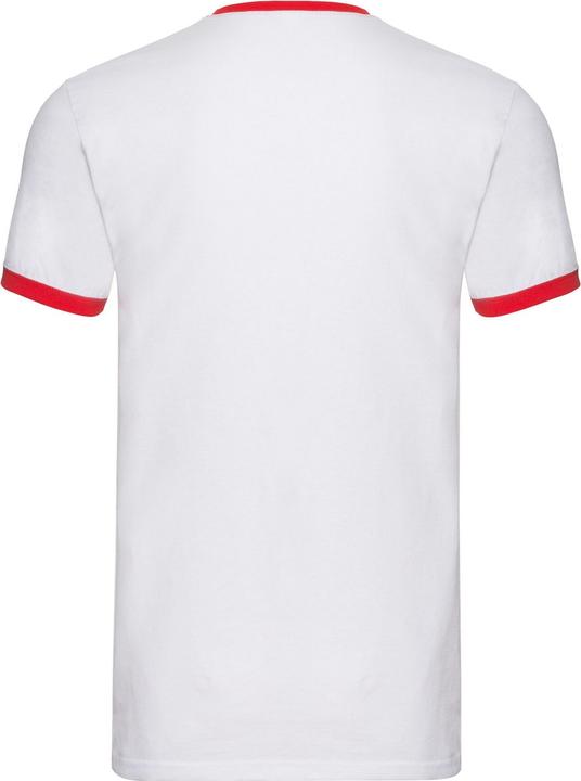 Actual product image Fruit of the Loom Mens Ringer T-Shirt (M)