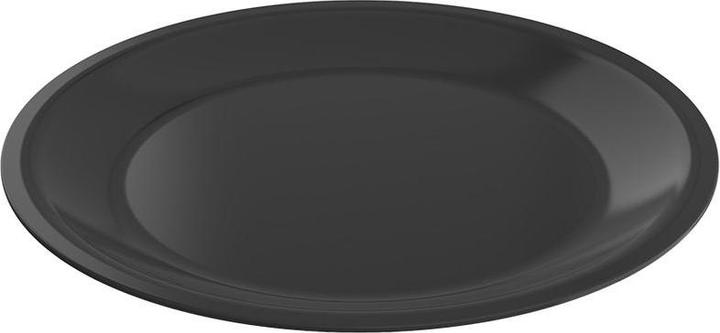 Produktbild Rotho Teller flach 26 cm ECO CARUBA - Holzkohle schwarz gedeckt