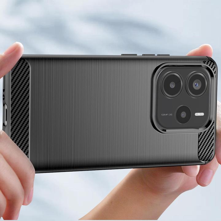 Immagine prodotto Avizar Hülle für Xiaomi Redmi Note 14 5G Silikon Karbon Design (Xiaomi Redmi Note 14)