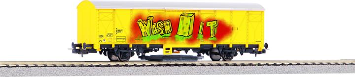 Immagine prodotto Piko H0 54309 H0 Carro per la pulizia delle rotaie giallo con graffiti FFS (Traccia H0)