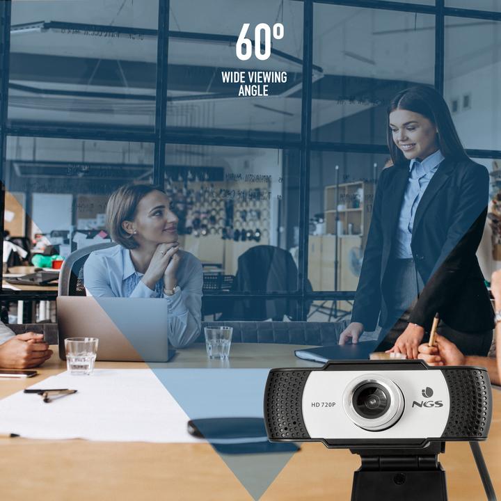 Actual product image NGS XpressCam720 Webcam 1280 x 720 Pixel USB 2.0 Black (0.90 Mpx)