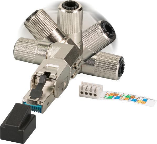 Produktbild EFB Elektronik Hersteller: RJ45 Premium Stecker STP, Cat.6A/ClassEA, feldkonfektionierbar, vo Der...