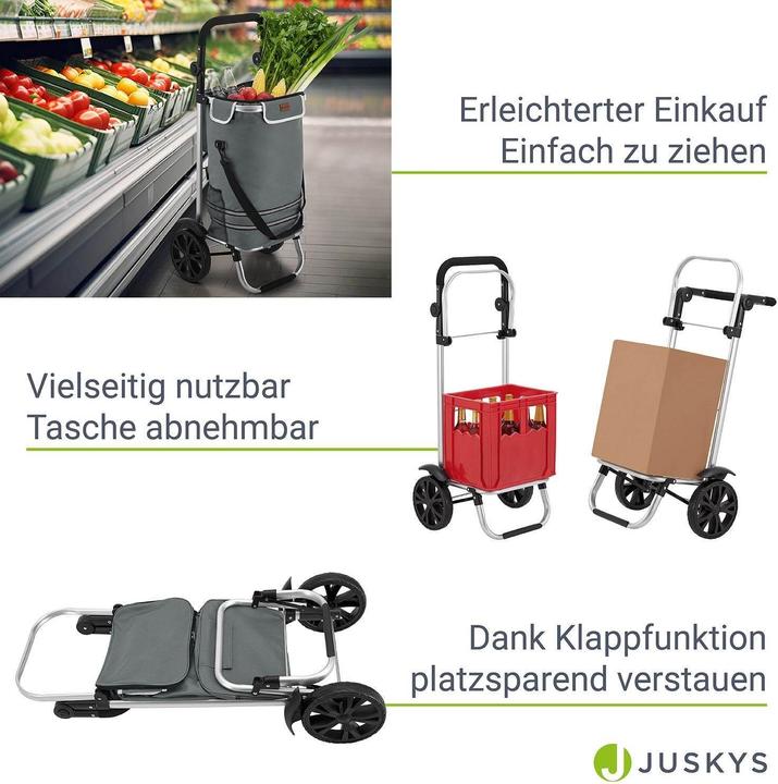 Immagine prodotto Juskys Carrello spesa 3in1