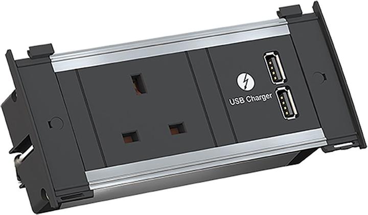 Produktbild Bachmann KAPSA XS 1xUK 1xUSB Charger Strom 2,0m UK 13A (1 x, CEE 7/3, BS 1363, 2 m)