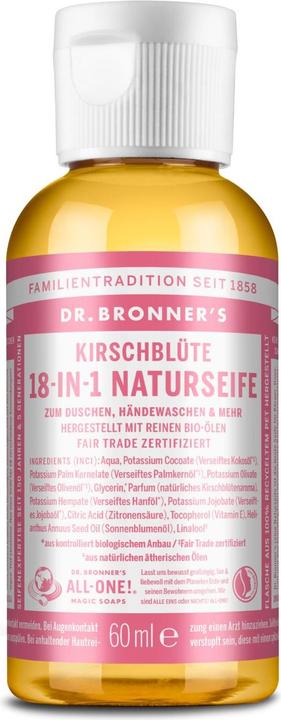 Produktbild Dr. Bronner's Cherry Blossom (Flüssigseife, 60 ml)