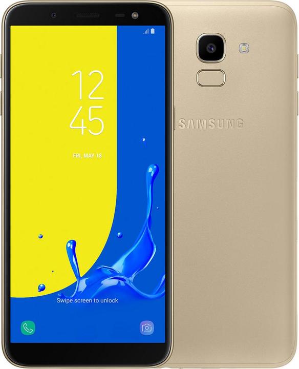 Produktbild Samsung Galaxy J6 EU (32 GB, Gold, 5.60", Dual SIM + SD, 13 Mpx, 4G)