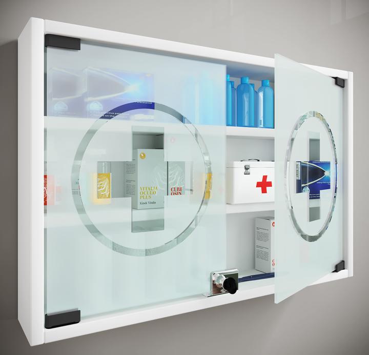 Produktbild VCM Medizinschrank Arzneischrank Hustila M (40 x 60 x 10 cm)