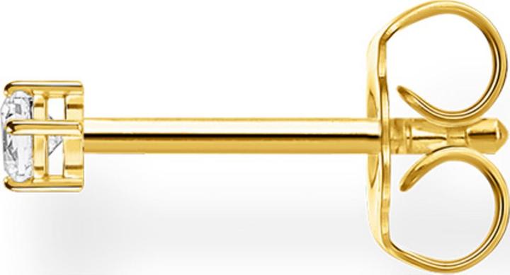 Actual product image Thomas Sabo Stud earrings (single piece) (925 silver, 750 yellow gold gilding)