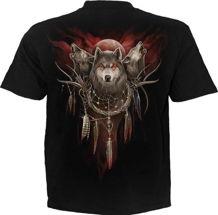 Actual product image Spiral Unisex Adult Cry Of The Wolf T-Shirt (S)