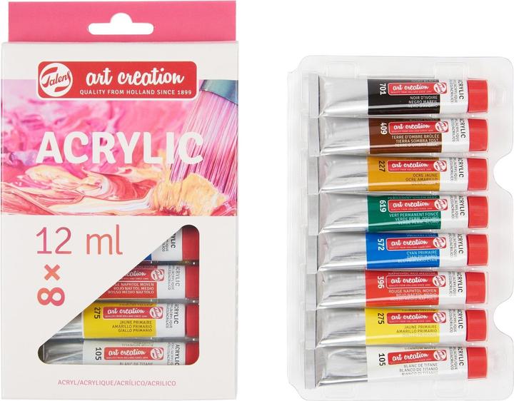 Image du produit Talens Kit de peinture acrylique 8x12ml (Multicolore, 12 ml)