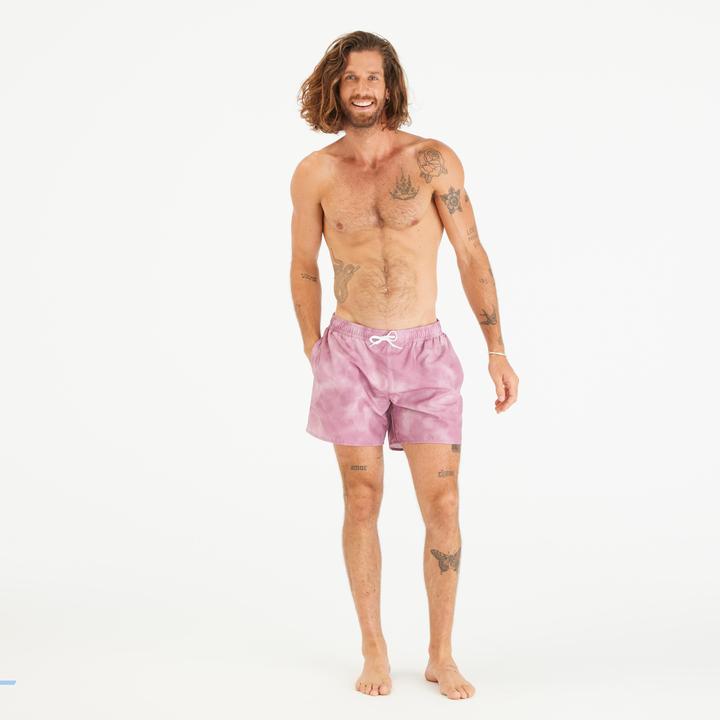 Immagine prodotto Olaian Pantaloncini da bagno Surf 100 15" da uomo - grigio Cloud Violet (XXL)