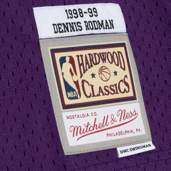 Actual product image Mitchell & Ness nba jersey os angees akers dennis rodman (L)