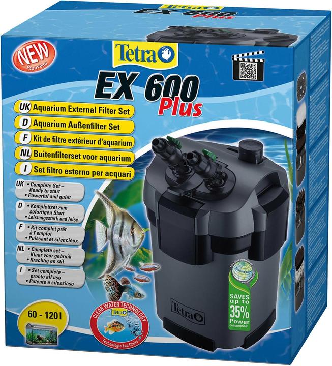 Immagine prodotto Tetra EX 600 Plus (120 l, Filtri esterni, Acqua dolce)