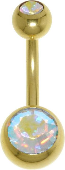 Actual product image Bijouteria Bellypiercing (Surgical steel, Swarovski Crystal)