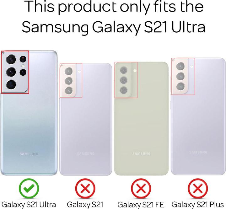 Immagine prodotto Nalia Custodia per cellulare a 360 gradi (Samsung Galaxy S21 Ultra)