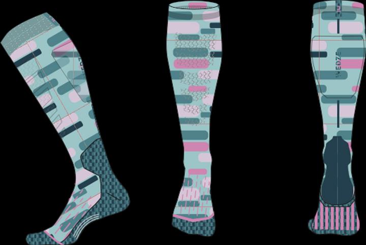 Produktbild Wedze Ski- und Snowboardsocken Kinder 100 - blaue Motive (31, 34)