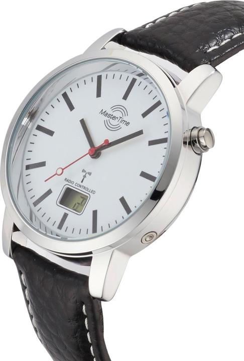 Actual product image Master Time MTGA-10592-20L Radio Basic Station Watch Men 41mm (Analogue wristwatch, Digital watch, 41 mm)