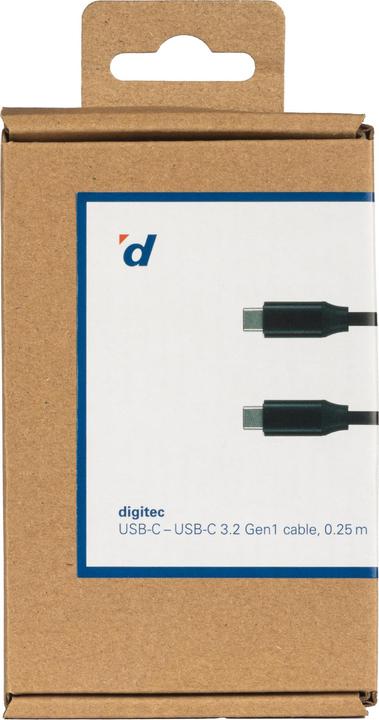 Actual product image Digitec USB Type C - USB Type C (0.25 m, USB 3.2 Gen 1)
