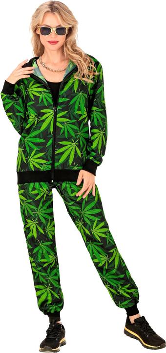 Actual product image Widmann Cannabis tracksuit unisex: jacket and trousers (L)