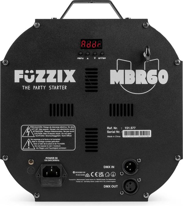 Immagine prodotto Fuzzix MBR60 spiegelreflector - 6 roterende spiegelschijven met 37 spiegels - DMX