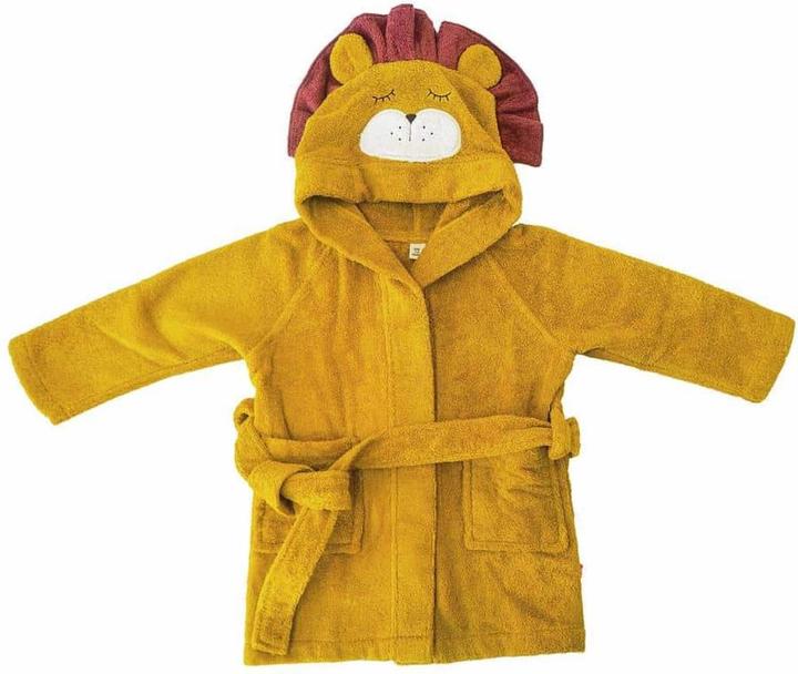 Image du produit Kikadu Peignoir Lion jaune moutarde T. 4-5 (GOTS)
