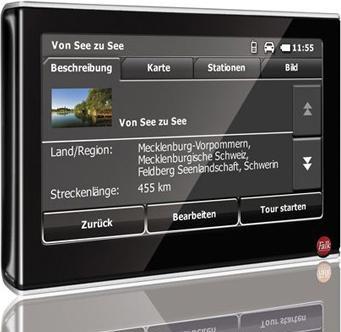 Actual product image Falk S450, TMC, Europe maps