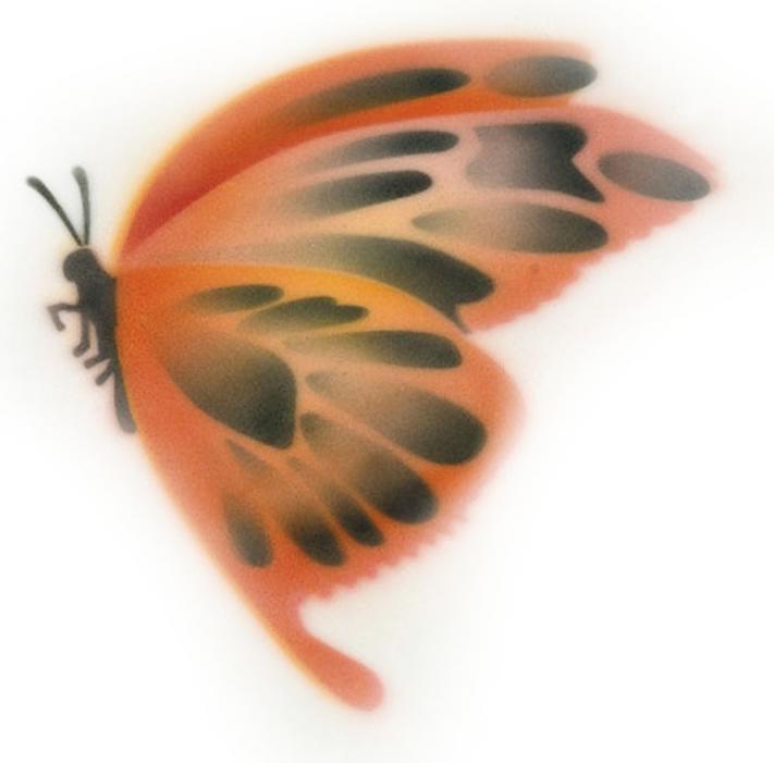 Produktbild Martellato Airbrush Schablone Schmetterling