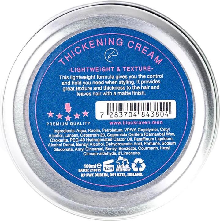 Actual product image Black Raven - Thickening Cream (Hair paste, Hair pomade, 100 ml)