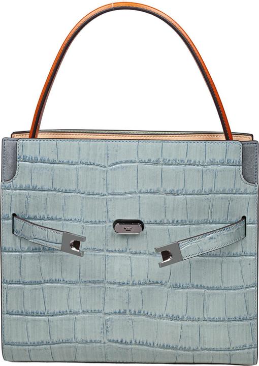 Tory Burch lee small crocodile print leather bag