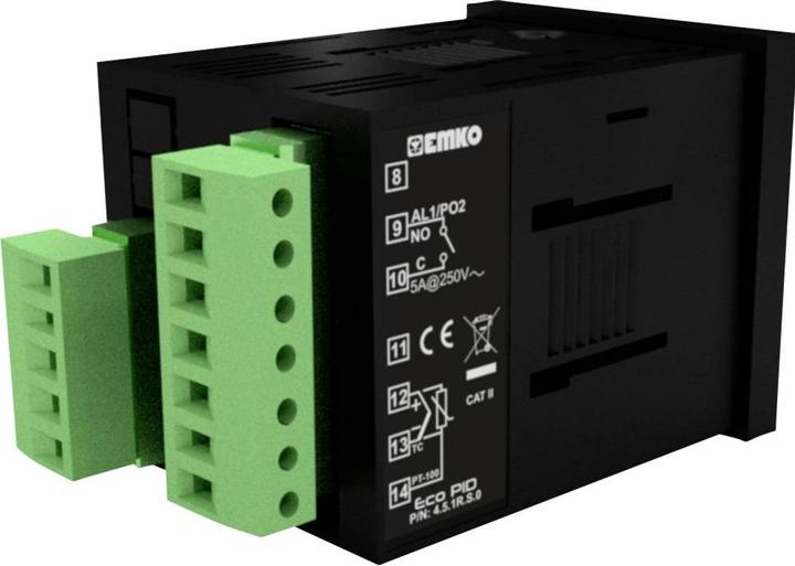 Immagine prodotto Emko ecoPID.4.5.1R.S.0 Regolatore di temperatura Pt100, J, K, R, S, T, L -199 a +999°C Relè 5 A, SSR (L