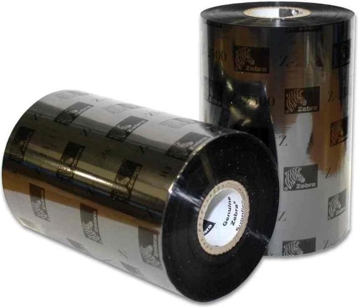 Actual product image Zebra RIBBON 2100 WAX 220MM (22 cm, Black)