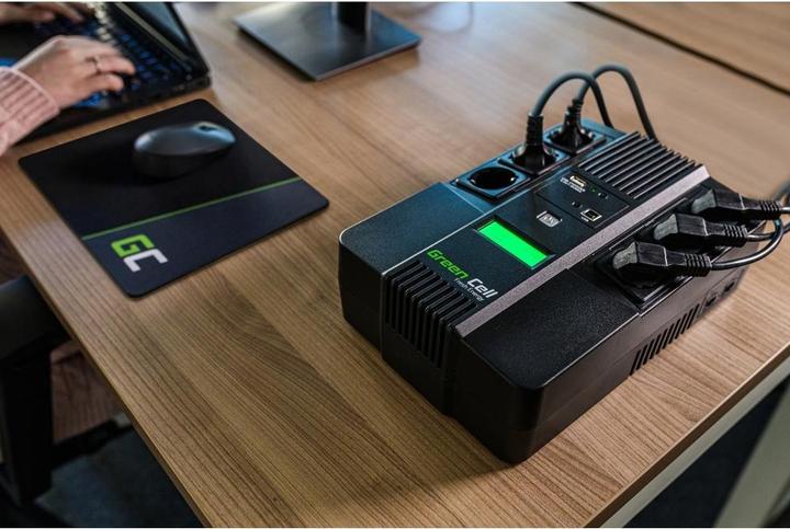 Produktbild GreenCell Cell UPS06 Unterbrechungsfreie Stromversorgung (USV) Line-Interaktiv 999 VA 6 AC-Ausgänge (360 VA, 600 W, Line-Interaktiv USV)
