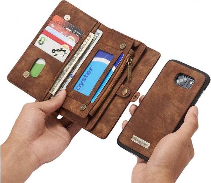 Immagine prodotto Caseme Samsung Galaxy S7 Edge Custodia per carte di credito a portafoglio in vera pelle (Samsung Galaxy S7 Edge)