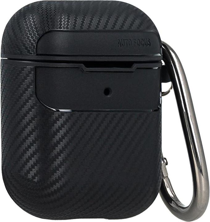 Produktbild OEM Carbonhülle für Airpods Pro 2 schwarz (Kopfhörer Tasche)