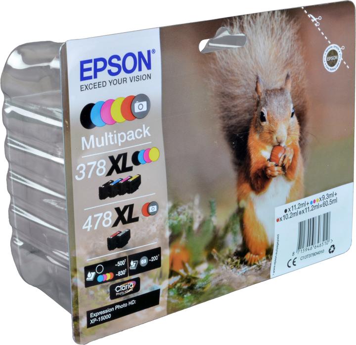 Image du produit Epson 378XL/478XL Claria Photo HD Multipack Photo HD (M, CF, Y, R, GY, C)