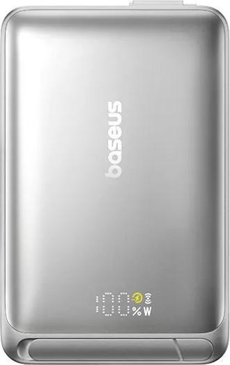 Produktbild Baseus Nomos Qi2 magnetic powerbank, USB-C 10000mAh 45W (gray) (10000 mAh, 45 W)
