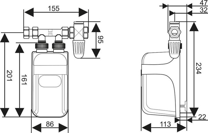 Image du produit Dafi Chauffe-eau 3 7 kW sans batterie (230V)