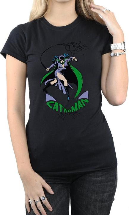 Actual product image Womens/Ladies Catwoman Whip Cotton T-Shirt (M)