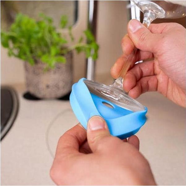 Immagine prodotto Silwy Magnet-Kondom für Stielgläser Hellblau (1 x)