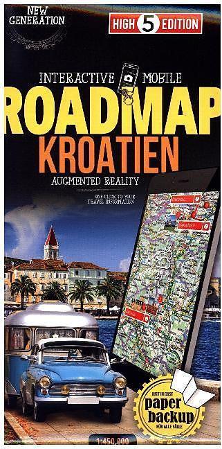 Produktbild High5 Strassenkarte Kroatien 1:500 000