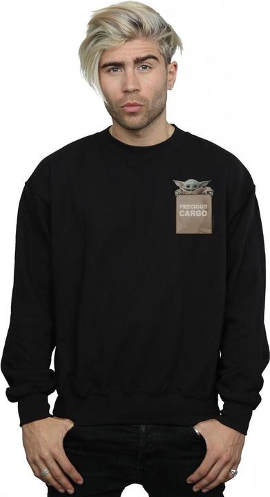Immagine prodotto Star Wars The Mandalorian Precious Cargo Faux Pocket Felpa Uomo (L)